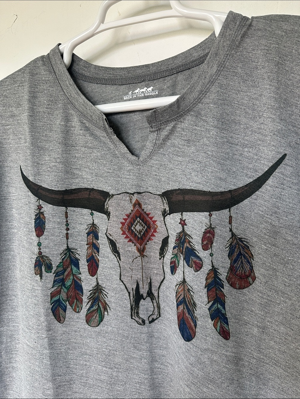 Cow skull western shirt - Picture 2 of 4